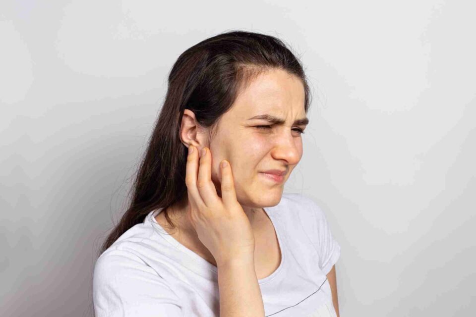 Woman having eardrum perforation issues visting ENT clinic in Burbank, CA