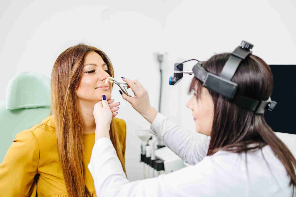 Sinus surgery consultation and facial exam in Burbank, CA