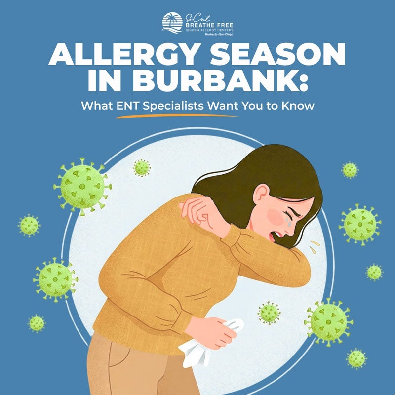Allergy season in Burbank banner.